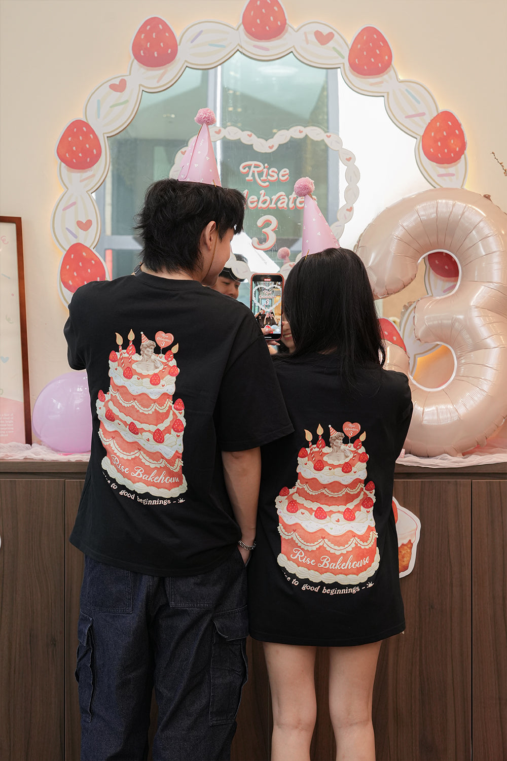 Rise Celebrates 3! T-shirt