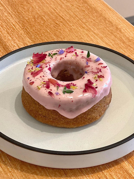Raspberry Lychee Rose Teacake