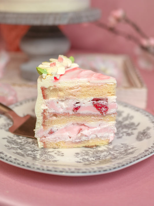 Strawberry Yogurt Sakura Cake 🌸